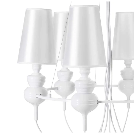 Lampa wisząca QUEEN-6 biała - ST-7105-6S white - Step Into Design